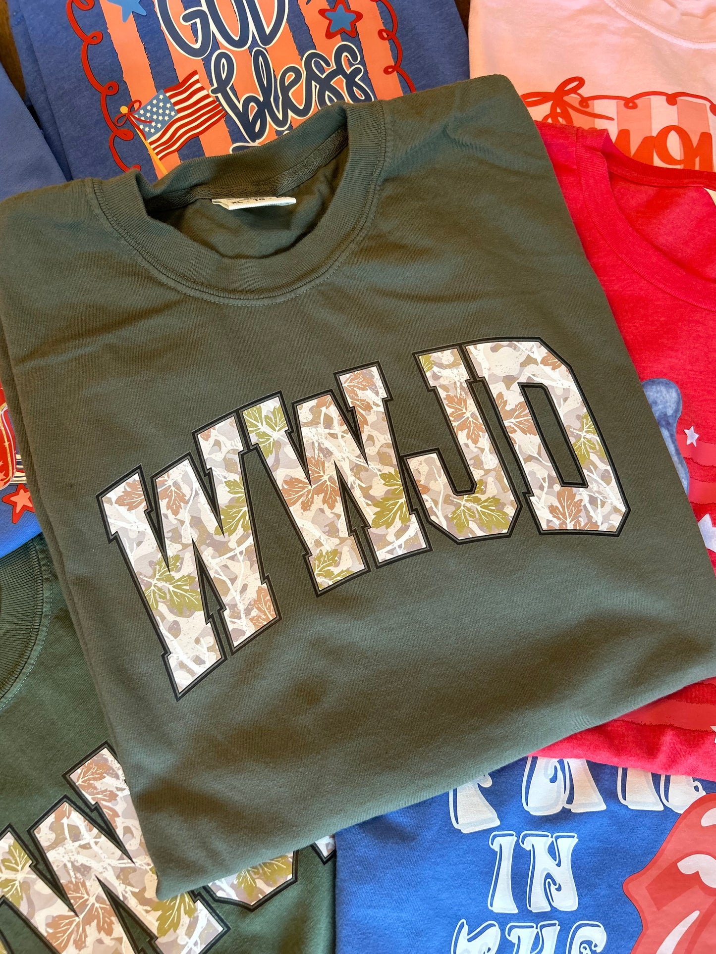 Camo WWJD TEE