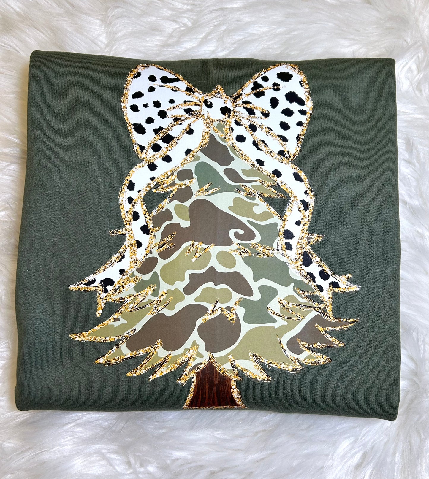 Camo Coquette Tree sweatshirt