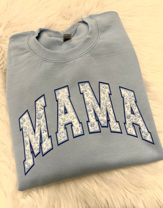Floral name sweatshirt (no bow)
