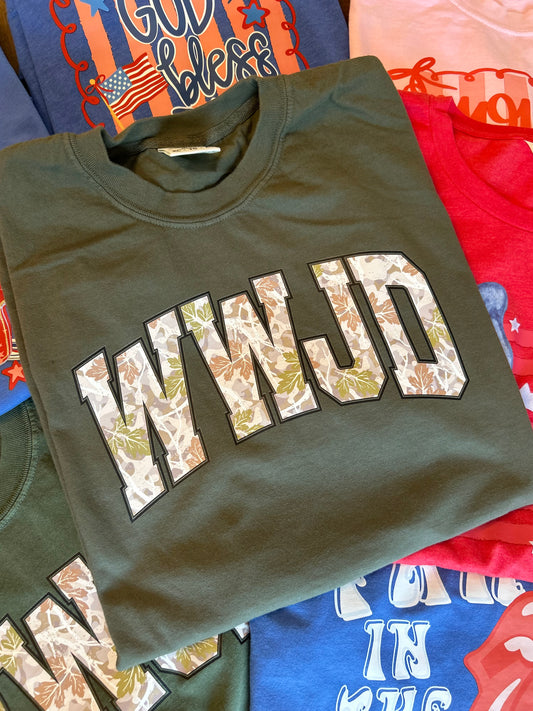 Camo WWJD TEE